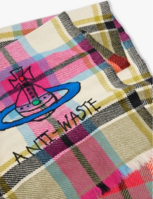 VIVIENNE WESTWOOD: Tartan wool scarf