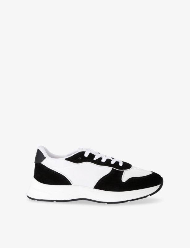 Hybrid Runner Leather Low-Top Trainers