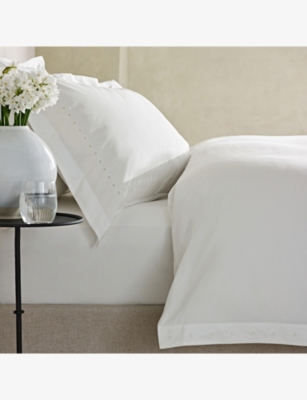 THE WHITE COMPANY: Melrose Super-King Cotton Duvet Cover