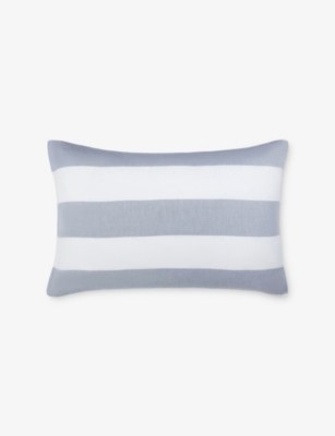 THE WHITE COMPANY: Maris Stripe Classic Standard Cotton Pillowcase 50cm x 75cm