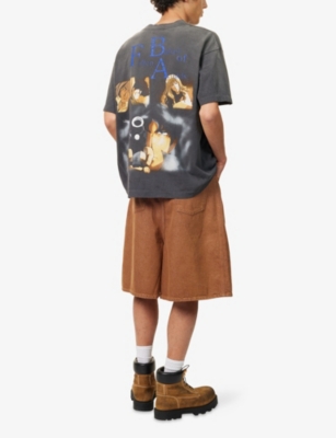 SAINT MXXXXXX: Cowboy Beb Graphic-Print Crewneck Cotton T-Shirt