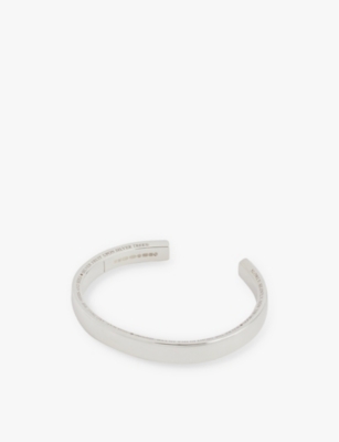 886 THE ROYAL MINT: 886 Bold Poem engraved sterling-silver cuff