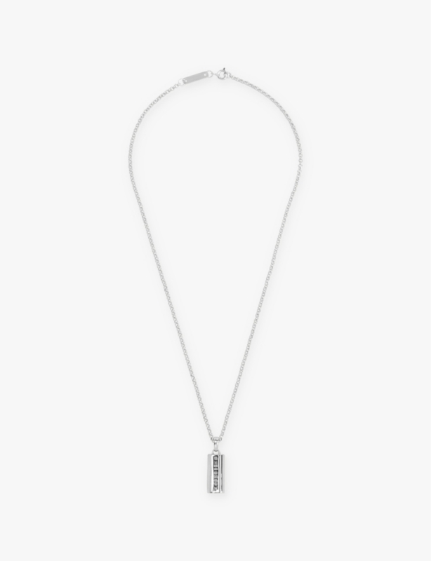 886 Bar sterling-silver pendant necklace