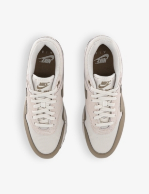 NIKE: Air Max 1 leather low-top trainers