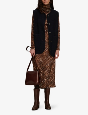 SOEUR: Chicago sleeveless boiled wool jacket