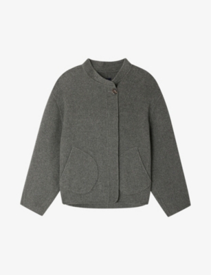 SOEUR: Windsor short double-faced wool-blend coat
