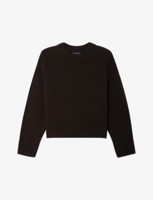 SOEUR: Round-neck brushed-texture wool jumper