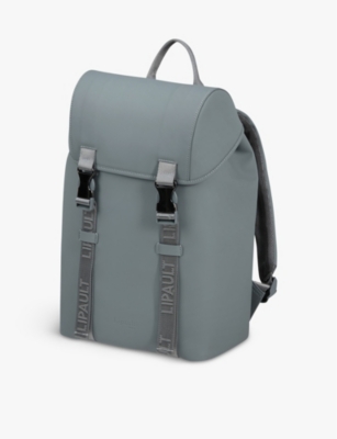 Lipault Womens Cement Storm Lost In Berlin Mini Exile Woven Backpack In Cement Storm