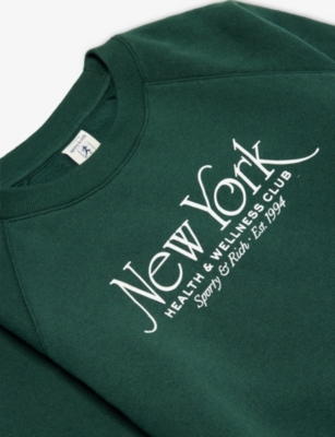 SPORTY & RICH: NY 94 Logo-Print Cotton-Blend Sweatshirt 2-14 years