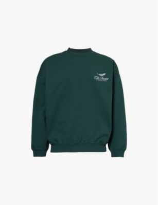 Mens Cole Buxton International Brand Embroidery Relaxed-Fit Cotton-Jersey Sweatshirt