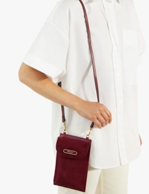 DUNE: Shellies logo-badge faux-suede phone case