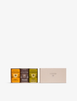 A L'OLIVIER: A L'Olivier aromatic gift box 3 x 250ml