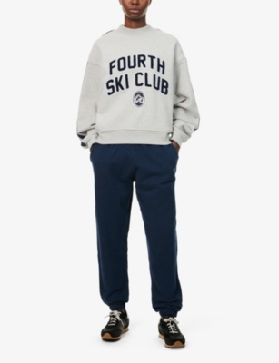 4TH & RECKLESS: Betty branded long-sleeve cotton-jersey sweatshirt