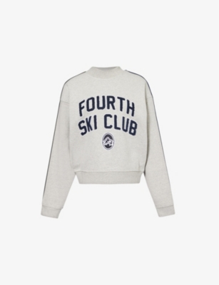 4TH & RECKLESS: Betty branded long-sleeve cotton-jersey sweatshirt