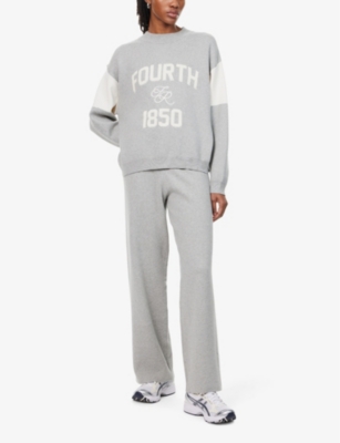 4TH & RECKLESS: Davis striped-waistband knitted trousers
