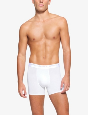 Skims 3-pack 3-inch Stretch Modal Boxer Briefs In Chalk