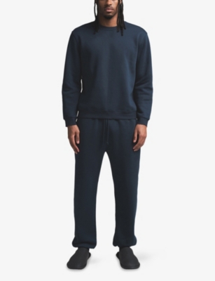 SKIMS: Classic crewneck lounge cotton-blend sweatshirt