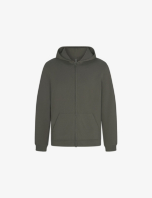 Lounge zip-up jersey hoody