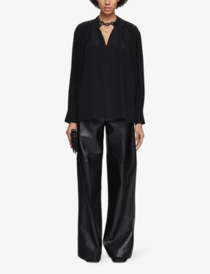 JOSEPH: Blondel relaxed-fit silk crepe-de-chine blouse
