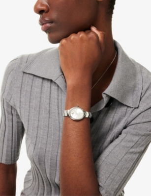 Vivienne Westwood Watches 314slsl Armour Stainless-steel Quartz Watch Silver In Silver