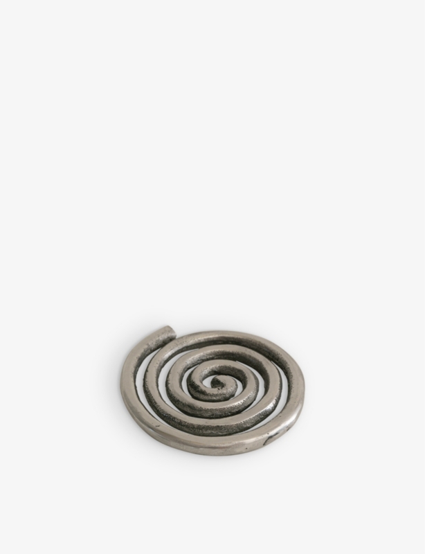 Spiral metal coasters set of four 8.8cm