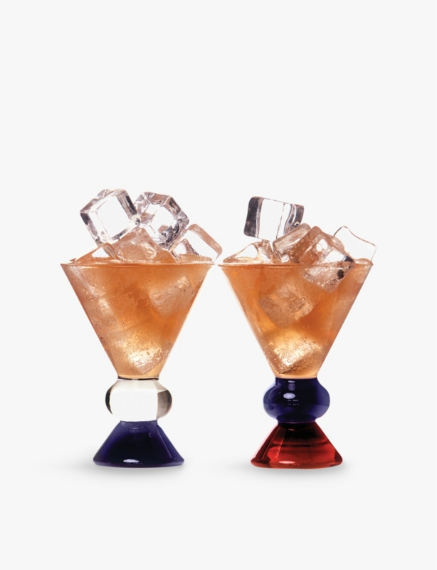 Sophie Lou Jacobsen x Ghia Totem set-of-two borosilicate-glass cocktail glasses 5 fl. oz