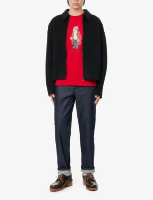 POLO RALPH LAUREN: Polo Bear-print crew-neck cotton T-shirt