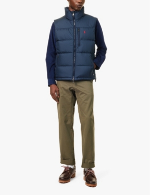 POLO RALPH LAUREN: Core zip-front recycled-polyester shell-down gilet