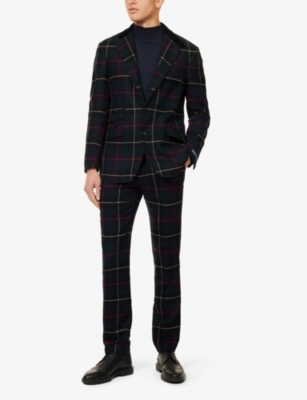 POLO RALPH LAUREN: Notched lapel flap-pocket regular-fit wool sportcoat