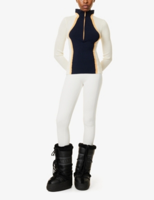 Cordova Womens Geilo Zipped Long-sleeve Merino-wool Jumper Indigo In Indigo