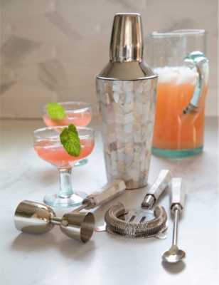 Iridescent shell cocktail shaker 25cm