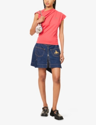 VIVIENNE WESTWOOD: Hebo asymmetric cotton-jersey T-shirt
