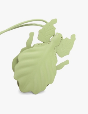 LOEWE: Leaf Insect leather keyfob charm
