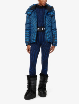 PERFECT MOMENT: Candice hooded regular-fit shell-down jacket