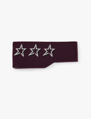Perfect Moment Star Merino Wool Headband Onesize In Burgundy