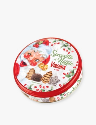 VIRGINIA: Christmas assorted amaretti biscuit tin 260g