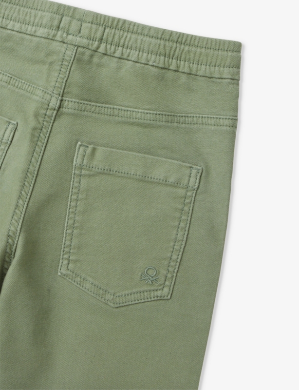 Patch-pocket straight-leg cotton-blend jogging bottoms 6-14 years