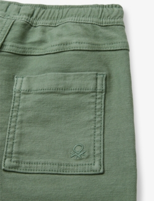 Patch-pocket straight-leg cotton-blend jogging bottoms 18 months  - 6 years