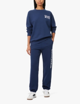 SPORTY & RICH: Finish Line round-neck cotton-jersey sweatshirt