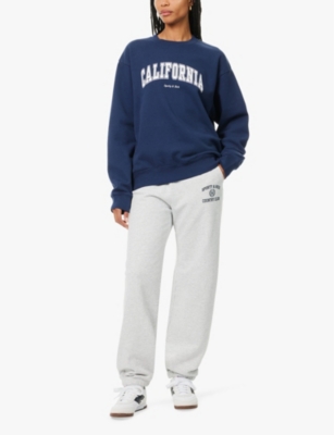 SPORTY & RICH: California round-neck cotton-jersey sweatshirt