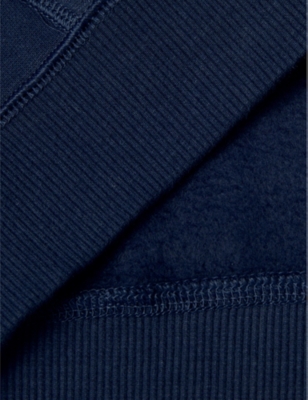 Brand-print cotton-blend hoody 6-14 years