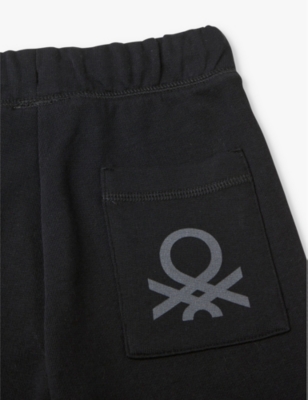 Logo-embroidered elasticated-waist cotton jogging bottoms 6-14 years