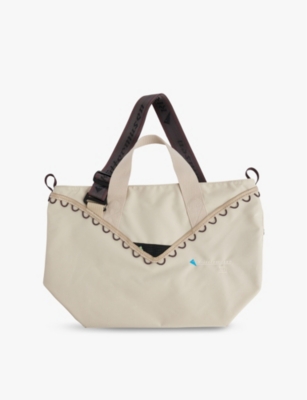 Klättermusen Mens Klattermusen Bor 13l Recycled-polyamide Blend Tote Bag In Silver Creme