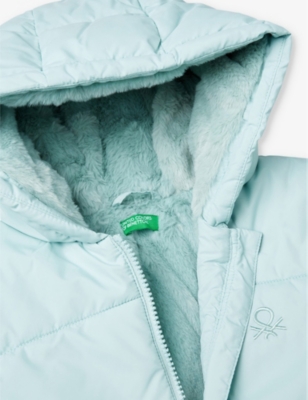 Brand-embroidery padded shell jacket 3-6 years