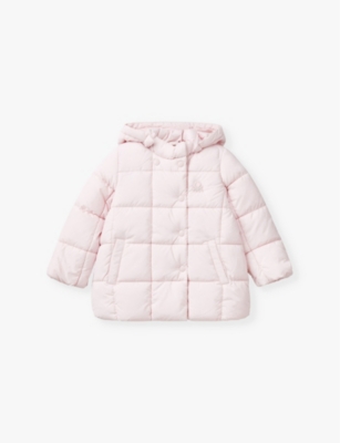 Benetton Babies' Pink Logo-embroidered Padded Shell Jacket 18 Months - 6 Year