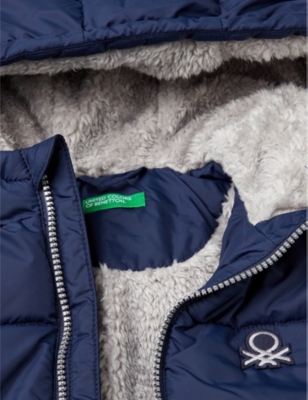 Brand-embroidery padded shell jacket 3-6 years