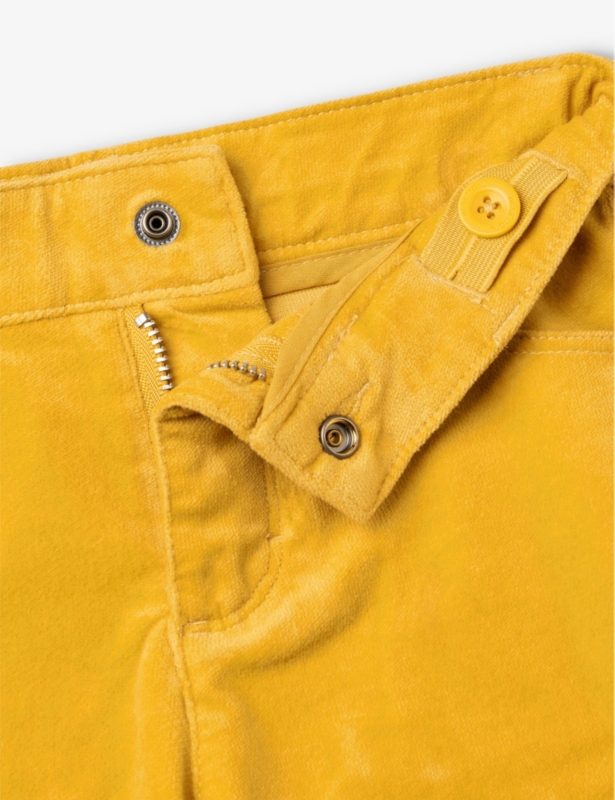 Flared-leg adjustable-waist velvet trousers 18 months-6 years