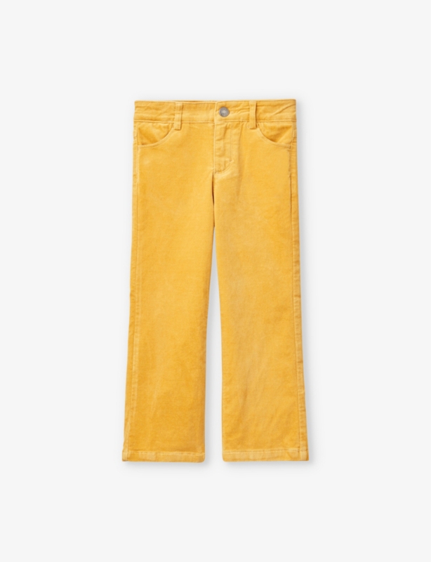Flared-leg adjustable-waist velvet trousers 18 months-6 years