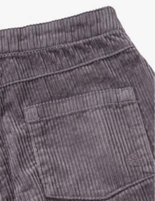 Soft wide-leg belted corduroy trousers 6-14 years