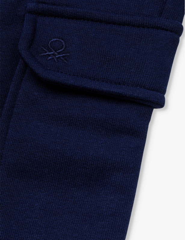 Cargo-pocket elasticated-waist cotton jogging bottoms 18 months-6 years